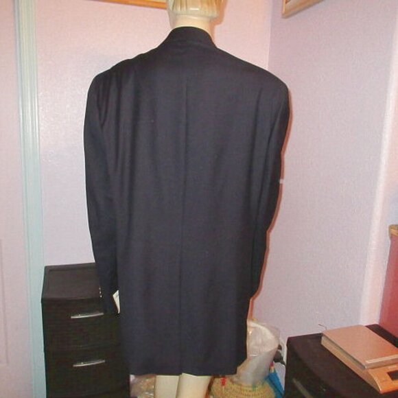 Michael Kors Men's Wool Suit Jacket Blazer Size 46L Navy Luxury Sport Coat NWT - Picture 8 of 12